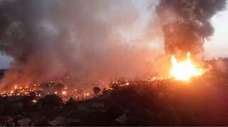 Fire tears through Rohingya refugee camp in Bangladesh