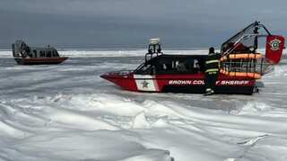 Stranded on floating chunk of ice, 34 people get rescued off Green Bay in US