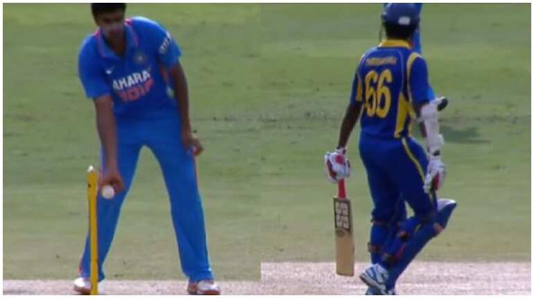 Throwback: When Ashwin mankaded SL batter only for stand-in captain Sehwag to overturn appeal - WATCH