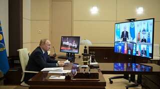 Russian-led bloc will stymie any coups, says Putin after Kazakhstan riots