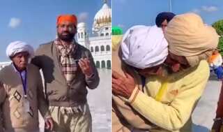Watch: Brothers 'separated during India-Pak Partition' in 1947, reunited after 74 years at Kartarpur Corridor