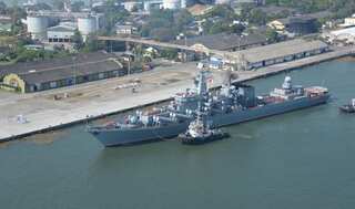 Russian Naval ships dock at Cochin port; to take part in exercise with Indian ships