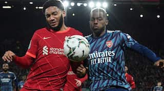 Liverpool frustrated by 10-man Arsenal in League Cup semi-final stalemate