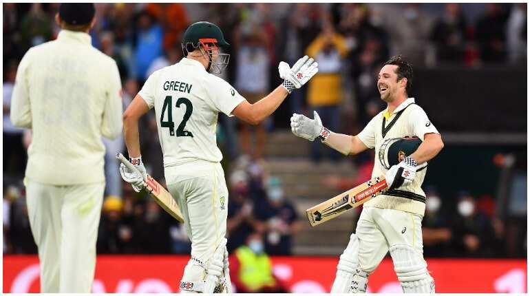 Ashes 2021/22: Rain interrupts play after Travis Head's ton on Day 1 of final Test
