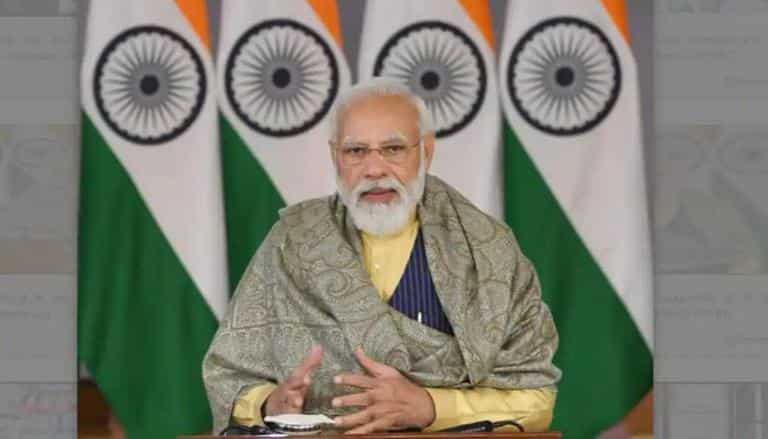 Indian Prime Minister Narendra Modi addresses WEF’s Online Davos Agenda 2022 Summit