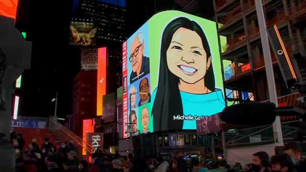New Yorkers organises a vigil for subway crime victim in Times Square