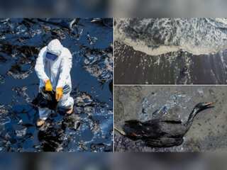 Peru demands compensation for oil spill damage, aerial images show extent of devastation