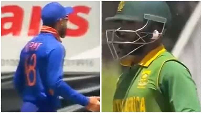India vs SA: Virat Kohli, Temba Bavuma involved in fiery exchange during 1st ODI in Paarl - WATCH India vs SA: Virat Kohli, Temba Bavuma involved in fiery exchange during 1st ODI in Paarl - WATCH