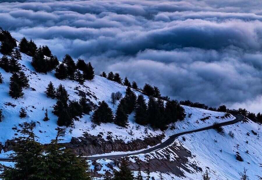Hiba storm cover Lebanon's mountains & several towns in a blanket of snow