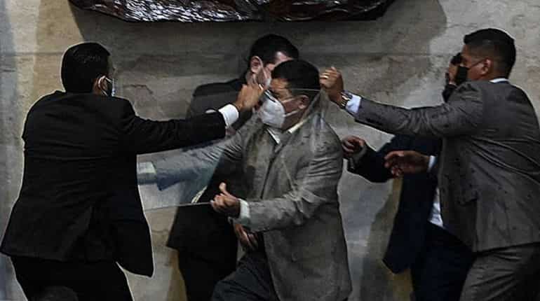 Dispute among president-elect Castro's party members in Honduras Congress turns violent