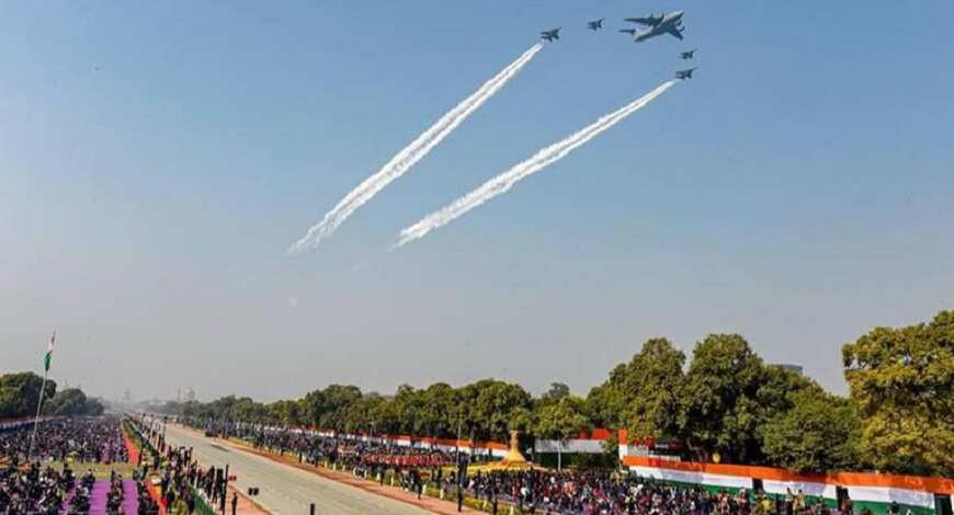 India shows off largest ever Aerial display at Republic Day parade