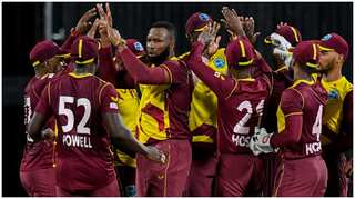 3rd T20I: Rovman Powell's blazing ton, Romario Shepherd's 3-fer help West Indies beat England in run-fest