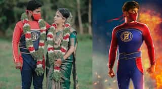Kerala groom dresses up as Indian superhero Minnal Murali for wedding shoot; fans ask Tovino Thomas to respond