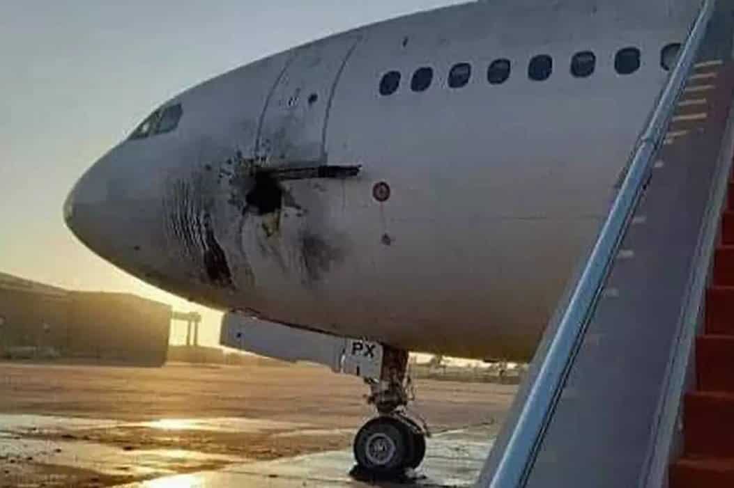 Several rockets hit Baghdad airport compound, civilian plane damaged Several rockets hit Baghdad airport compound, civilian plane damaged