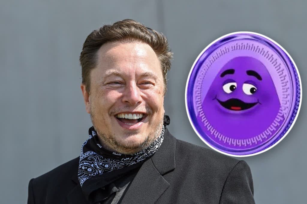 McDonald's joke in response to Elon Musk's tweet creates fake 'Grimacecoin' that surges 285,000%
