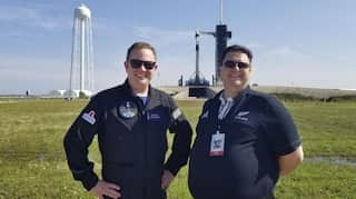 Winner of a first-of-its-kind sweepstakes gave away his ticket trip to space to his friend