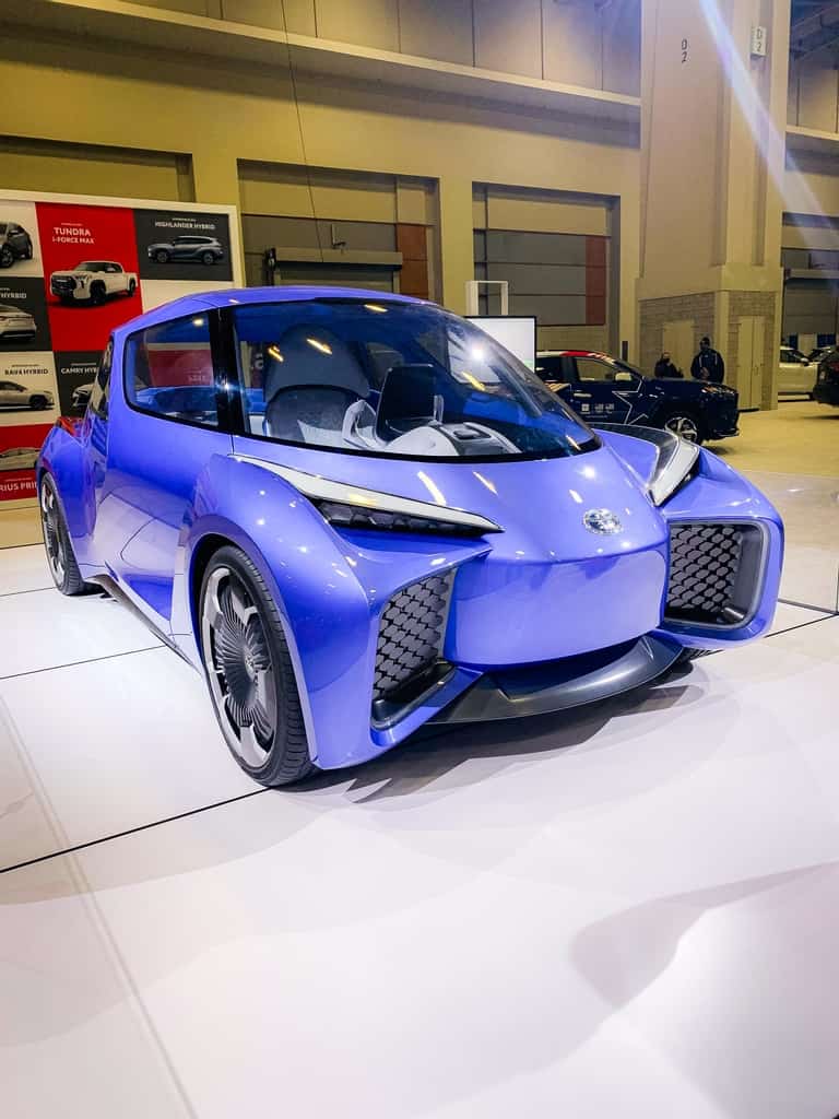 Electric vehicles displayed