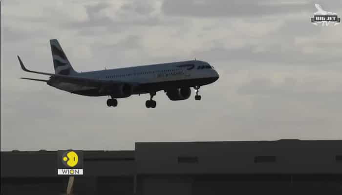 Plane almost toppled while landing due to high winds at London airport