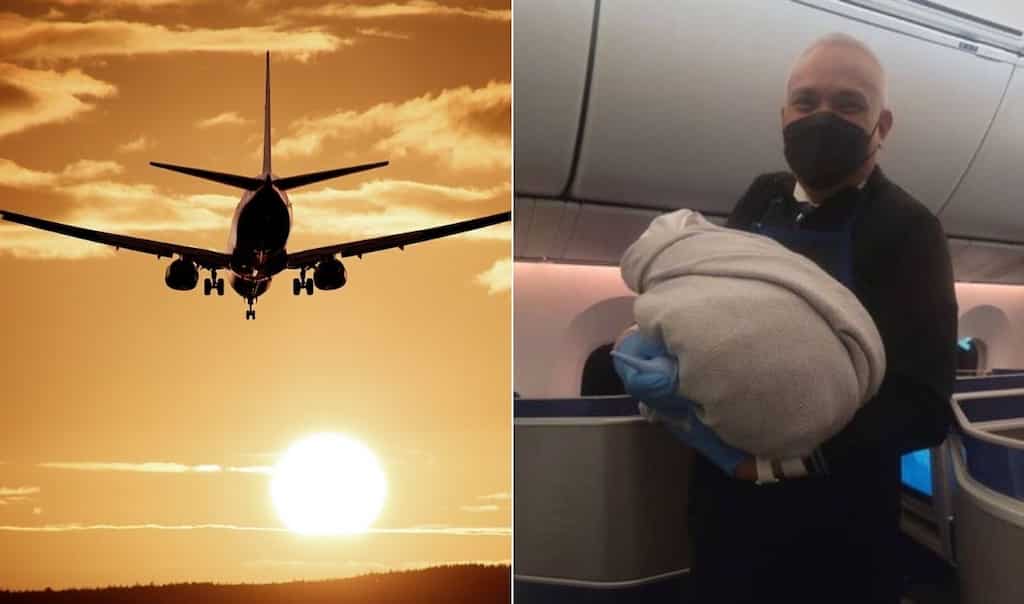 Plane's business class turned into maternity unit as woman delivers baby unexpectedly
