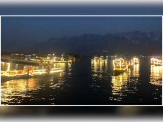 In Pics: Shikaras in Kashmir's Dal Lake adorned with beautiful lights