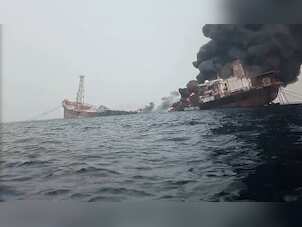 Watch: Oil vessel capable of carrying 2 million barrels explodes off Nigeria coast