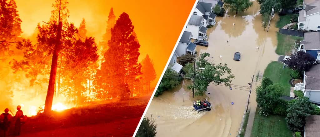 Massive economic damage caused by extreme weather