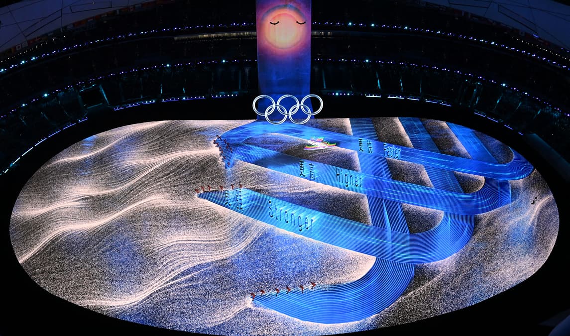 Winter Olympics 2022 motto - Faster, Higher, Stronger - Together