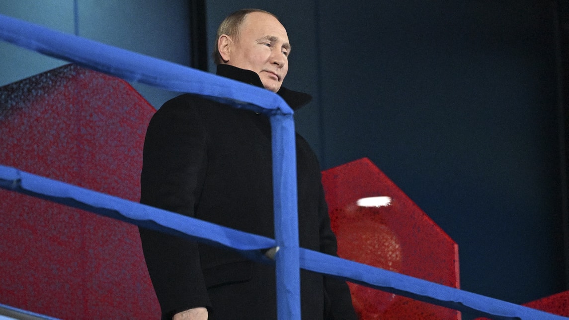 Russian President Vladimir Putin at WInter Olympics 2022 opening ceremony