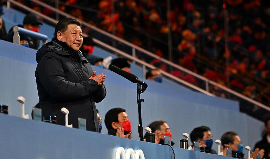 Chinese President Xi Jinping declares the Winter Olympic Games open