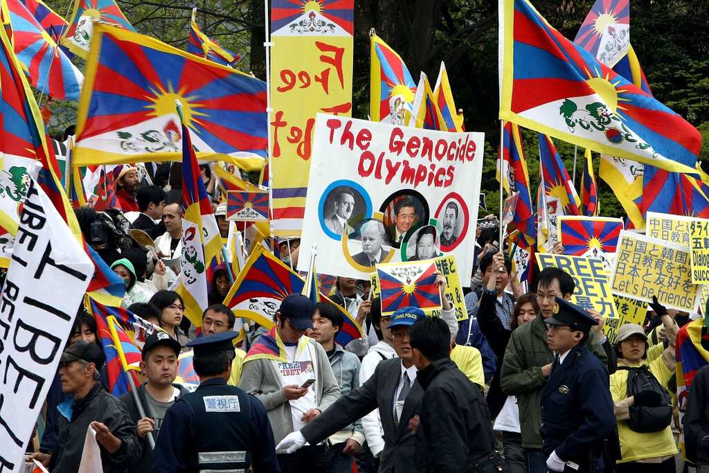 Global protests rage against Beijing Winter Olympics