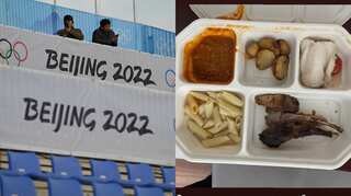 'My bones are sticking out': Russian athlete slams Beijing Games organisers over inedible food