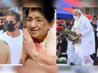 Lata Mangeshkar funeral: PM Narendra Modi, Shah Rukh Khan & others pay tribute to the icon