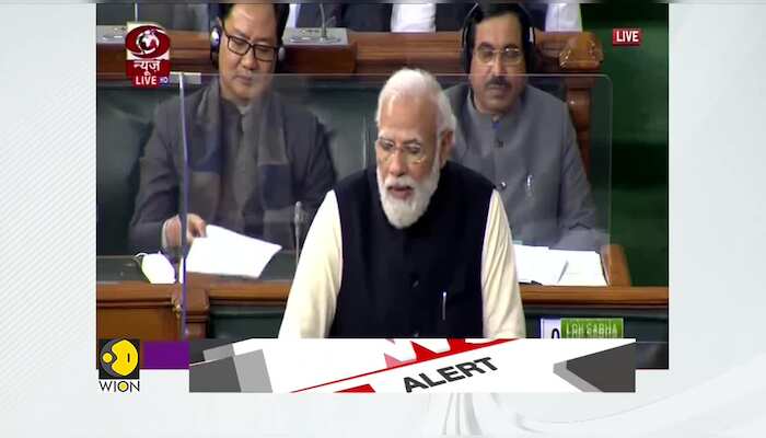 Blind opposition is a disrespect to democracy, says Indian PM Narendra Modi in Parliament