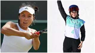 Beijing Winter Olympics: Tennis star Peng Shuai watches as Eileen Gu puts China atop medals table