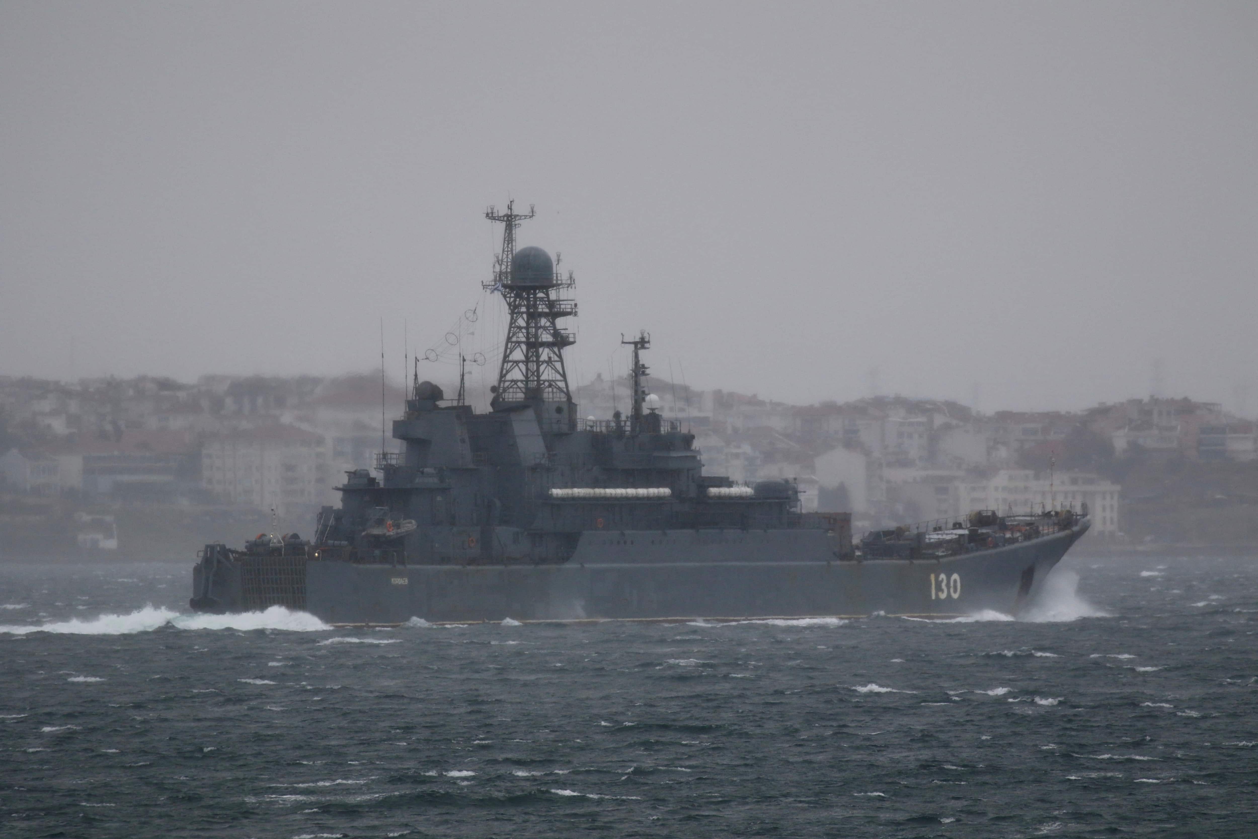Ukraine crisis: Macron pushes for peace as Russian warships head to the Black Sea for drills