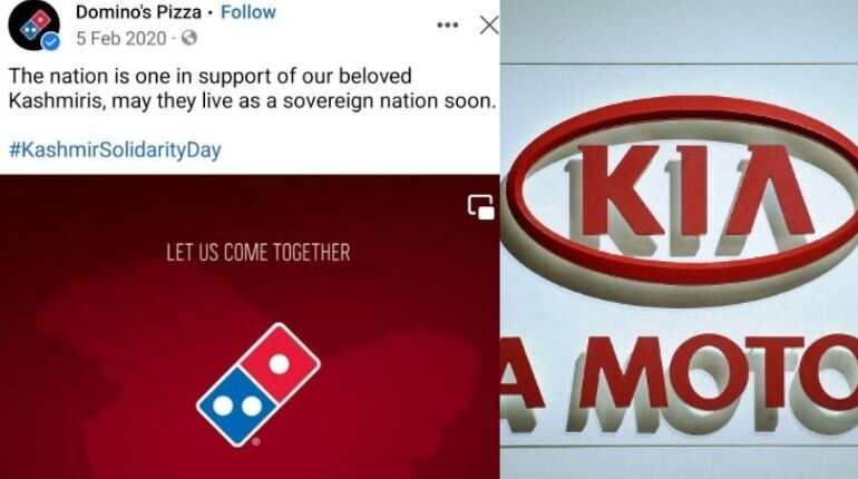 Now, Dominos, KIA apologise for Kashmir post amid social media storm