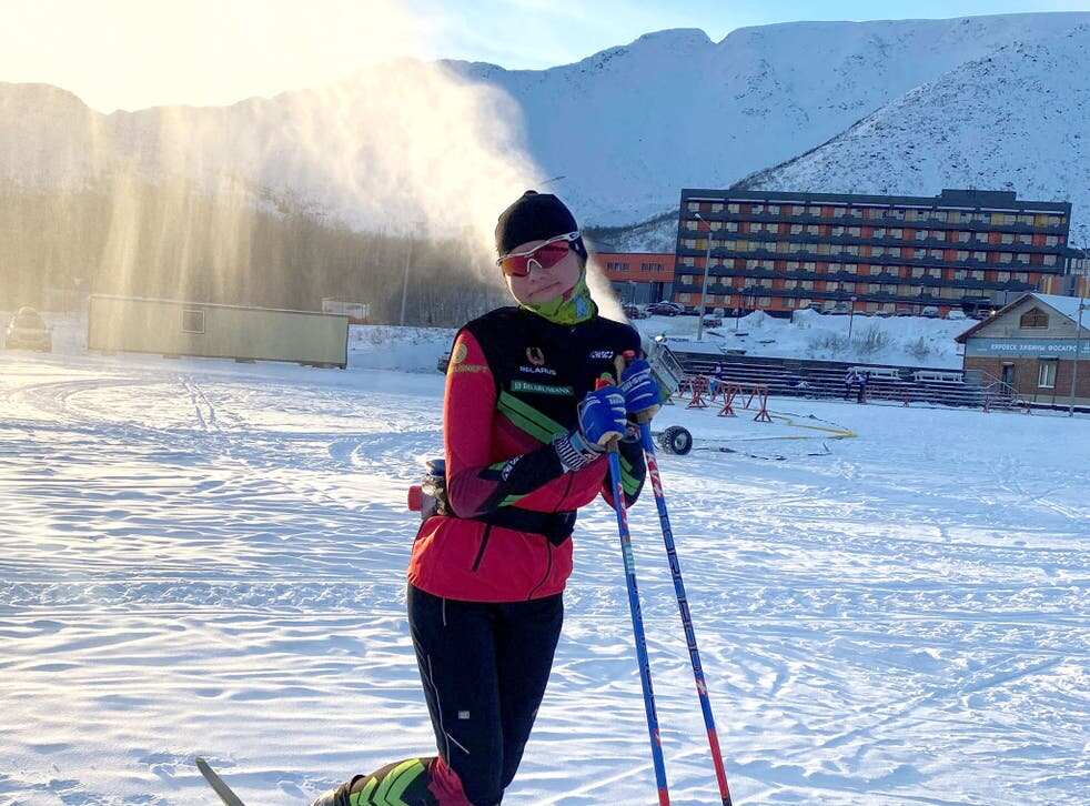 Darya Dolidovich, Belarusian skier flees to Poland after being barred from Winter Olympics
