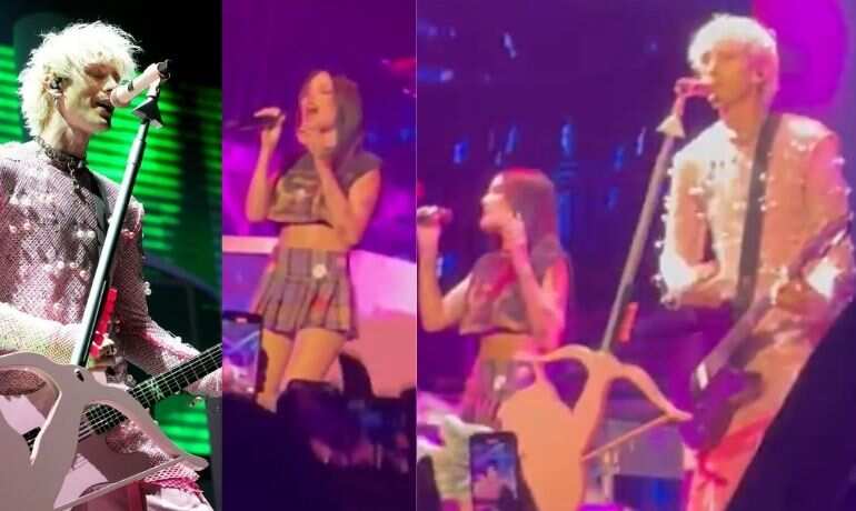 Halsey, Machine Gun Kelly perform duet at Super Bowl music fest