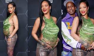 In pics: Rihanna stuns in a jaw-dropping sparkly shredded set, calls pregnancy fashion ‘a challenge’