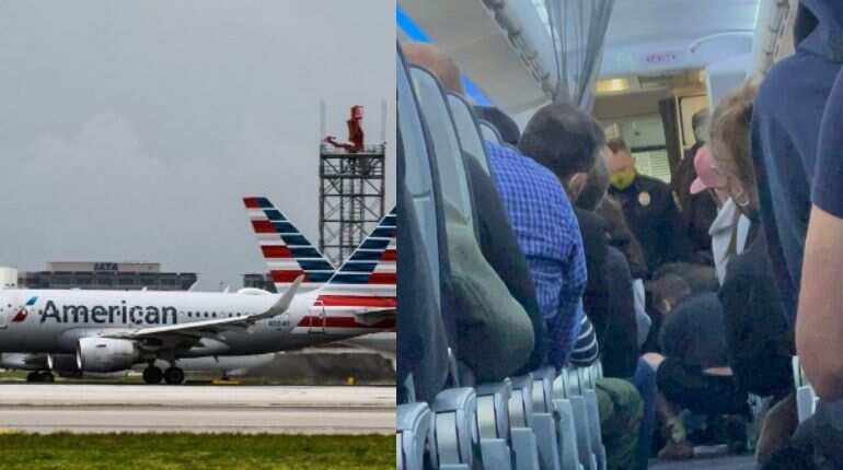 American Airlines flight descends over 30,000 feet in less than 8 minutes amid unruly passenger row