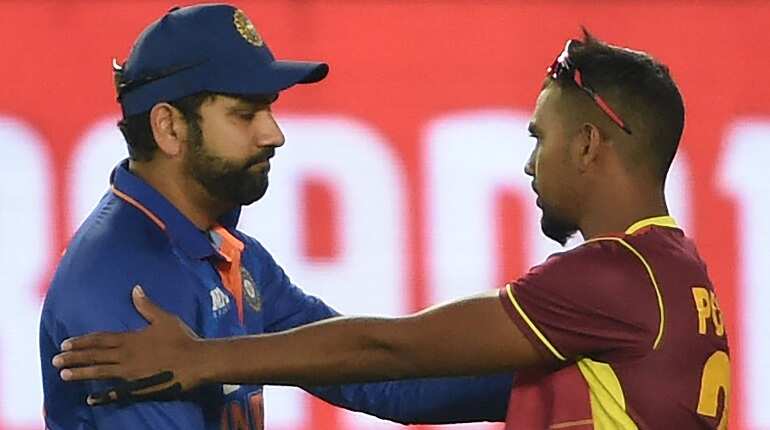 Focus on colour 'blue': Rohit Sharma tells Team India to get over with IPL auctions ahead of WI T20Is Focus on colour 'blue': Rohit Sharma tells Team India to get over with IPL auctions ahead of WI T20Is
