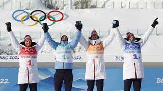 Beijing Olympics: Vetle Sjaastad Christiansen's stunning final leg ensures gold for Norway in biathlon relay