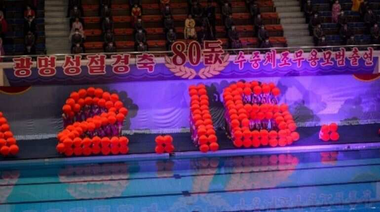 North Korea marks ex-leader's birthday with snowy celebration