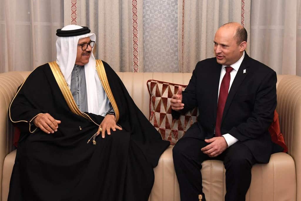Israeli PM Naftali Bennett meets Bahrain's Crown Prince on landmark visit