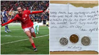 Fans raise WHOPPING sum for young kid who sent heartwarming note to favourite player Harry McKirdy