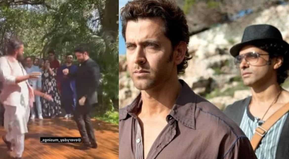 Twitter feels Hrithik Roshan should not be invited to weddings as his and Farhan Akhtar's video goes viral Twitter feels Hrithik Roshan should not be invited to weddings as his and Farhan Akhtar's video goes viral