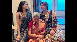 The Three Bachchan ladies stun in sarees in viral pic