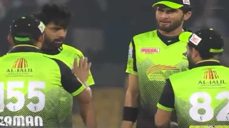 Pakistan pacer Haris Rauf slaps teammate Kamran Ghulam for dropping a catch during PSL match - WATCH Pakistan pacer Haris Rauf slaps teammate Kamran Ghulam for dropping a catch during PSL match - WATCH