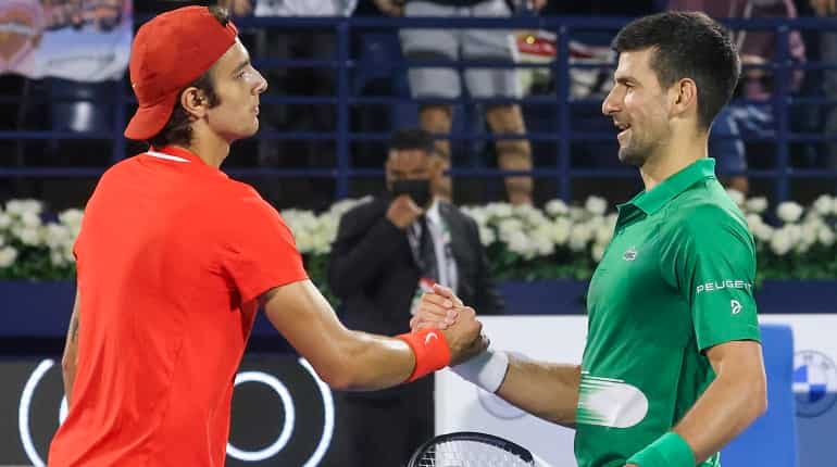 Novak Djokovic returns to action, beats Lorenzo Musetti in opening game at Dubai Championships