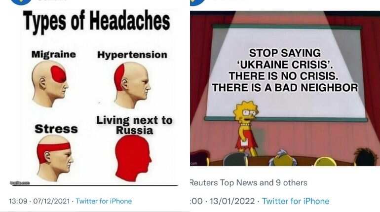 It’s raining memes: Twitteratis find peace amid a tense Russia-Ukraine situation